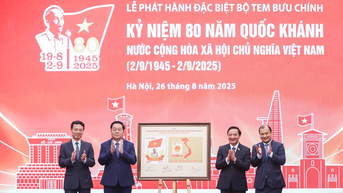 Phát hành đặc biệt bộ tem kỷ niệm 80 năm Quốc khánh 2-9