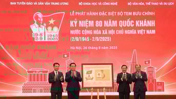 Phát hành bộ tem bưu chính kỷ niệm 80 năm Quốc khánh