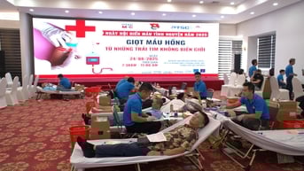 Ngày hội hiến máu tình nguyện tuổi trẻ PTSC M&C cùng các Đơn vị “Giọt máu hồng từ những trái tim không biên giới”