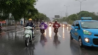 Cảnh báo mưa dông ở khu vực tây và tây nam Hải Phòng