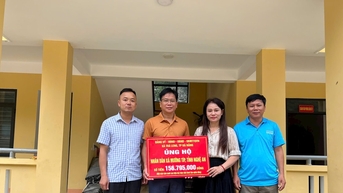 Xã Trà Leng quyên góp hơn 156 triệu đồng hỗ trợ vùng bão lũ tỉnh Nghệ An
