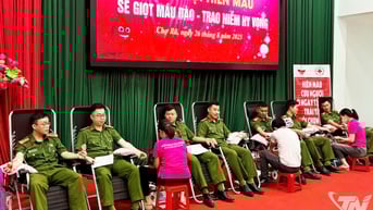 Tiếp nhận 123 đơn vị máu trong Ngày hội hiến máu tình nguyện tại xã Chợ Rã