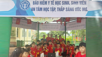 Lào Cai: Ra mắt mô hình gian hàng tuyên truyền BHYT học sinh