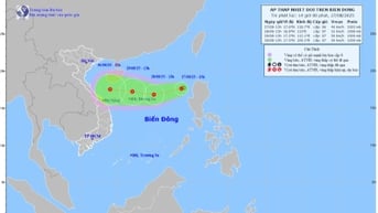 Áp thấp nhiệt đới giật cấp 8 trên biển Đông