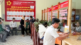 Xã Quảng Lập giải quyết đúng và trước hạn 100% hồ sơ cho người dân