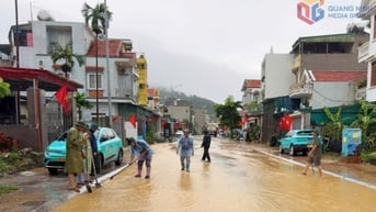 Khắc phục ngập lụt do mưa lớn tại một số địa phương trong tỉnh