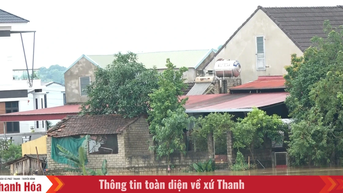 Lũ trên sông Bưởi trên mức báo động III, cô lập nhiều thôn trên địa bàn xã Kim Tân