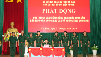 Bộ đội Biên phòng tỉnh Cà Mau kiên quyết đấu tranh, ngăn chặn chống khai thác IUU