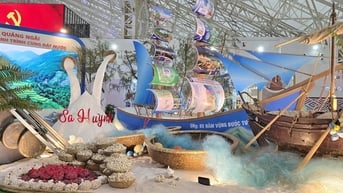 Ngắm biển, rừng Quảng Ngãi tại Triển lãm Thành tựu đất nước