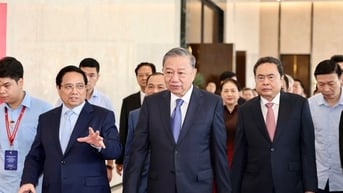 Ảnh: Lãnh đạo Đảng, Nhà nước dự Lễ khai mạc Triển lãm thành tựu Đất nước "80 năm hành trình Độc lập- Tự do- Hạnh phúc"