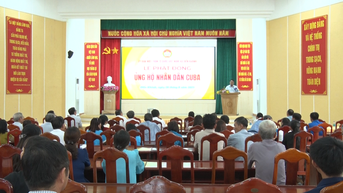 Ủy ban MTTQ Việt Nam xã Diên Khánh phát động ủng hộ nhân dân Cuba