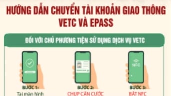 Hướng dẫn chuyển đổi tài khoản thu phí sang tài khoản giao thông