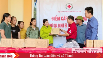 Hội Chữ thập đỏ tỉnh kịp thời hỗ trợ người dân xã Yên Nhân bị thiệt hại do mưa bão