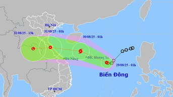 អាកាសធាតុថ្ងៃទី 29 ខែសីហា៖ ខ្យល់បក់បោកខ្លាំងនៅសមុទ្រខាងកើត