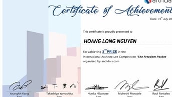 SV Kiến trúc ĐH Duy Tân giành giải Ba Cuộc thi Quốc tế The Freedom Pocket 2025