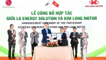 Kim Long Motor và LG Energy Solution hợp tác về cung ứng pin