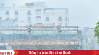 នាថ្ងៃទី ៣១ សីហា តំបន់ Thanh Hoa មានភ្លៀងធ្លាក់រាយប៉ាយ និងផ្គររន្ទះ។