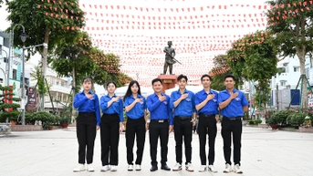 សម្ព័ន្ធយុវជនខេត្តអានយ៉ាង អនុវត្តគម្រោងយុវជន “ផ្លូវទង់ជាតិ”