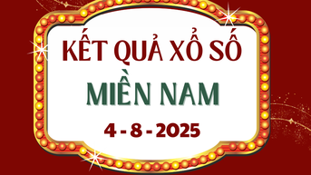 ផ្សាយផ្ទាល់ XSMN 4/8 - លទ្ធផលឆ្នោតទីក្រុងហូជីមិញ, Dong Thap, Ca Mau ថ្ងៃនេះ 4/8/2025