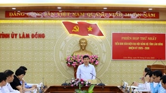 Tiểu ban Văn kiện Đại hội Đảng bộ tỉnh Lâm Đồng, nhiệm kỳ 2025 – 2030 họp phiên thứ nhất