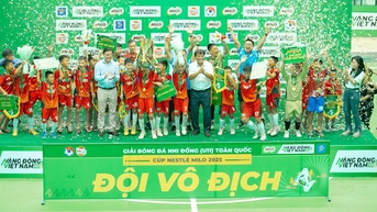 U11 Hung Yen ឈ្នះជើងឯកបាល់ទាត់កុមារជាតិ