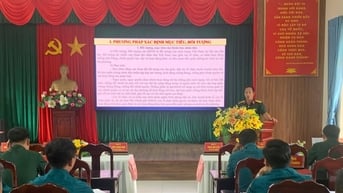 145 cán bộ, chiến sĩ Ban Chỉ huy Phòng thủ khu vực 3 - Bảo Lâm được tập huấn nghiệp vụ
