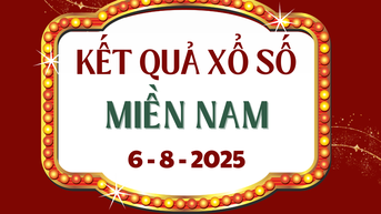 Trực tiếp XSMN 6/8 - Kết quả xổ số Đồng Nai, Cần Thơ, Sóc Trăng hôm nay 6/8/2025