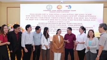 Trường Cao đẳng Quảng Nam tọa đàm hợp tác với trường cao đẳng của Philippines