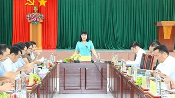 Phó Chủ tịch UBND tỉnh Hồ Thị Nguyên Thảo làm việc với Ban Quản lý Khu kinh tế Phú Yên