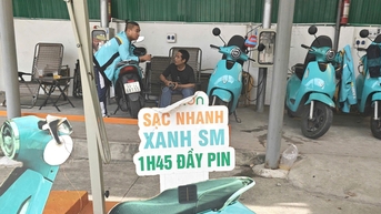'ស្ថានីយ៍សាកថ្មដ៏ពេញនិយម' សម្រាប់ម៉ូតូអគ្គិសនីកំពុងរីកចម្រើន