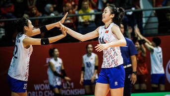 Bóng chuyền nữ U21 Việt Nam thắng trận thứ 3 liên tiếp với tỉ số không tưởng