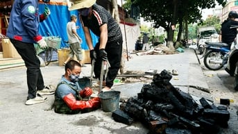 Bắc Ninh: Nạo vét cống thoát nước, phòng, chống ngập úng tại phường Bắc Giang