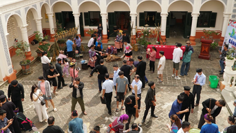 Độc đáo “Không gian bánh giầy” tại Festival “Nghiêng say Bắc Hà”