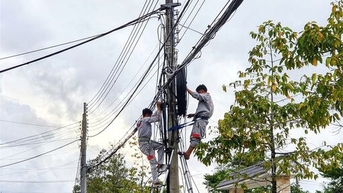 Chỉnh trang cáp viễn thông, bảo đảm an toàn, mỹ quan đô thị