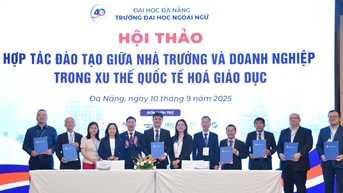 Trường Đại học Ngoại ngữ Đà Nẵng ký kết hợp tác với 11 đối tác trong nước và quốc tế