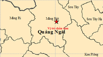 គ្រោះរញ្ជួយដីកម្រិត ៤.៥ និង ៣រ៉ិចទ័រ នៅខេត្ត Quang Ngai