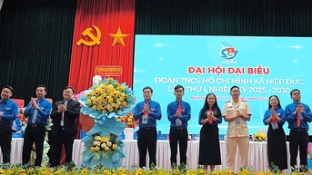 Đoàn xã Hiệp Đức tổ chức Đại hội nhiệm kỳ 2025 - 2030