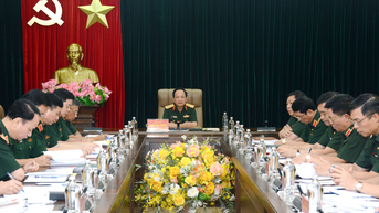 Đại tướng Trịnh Văn Quyết chủ trì làm việc với các cơ quan, đơn vị về công tác chuẩn bị Đại hội Đảng bộ Quân đội lần thứ XII