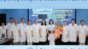 មន្ទីរពេទ្យកណ្តាល Hue បានធ្វើការវះកាត់ប្តូរខួរឆ្អឹងដោយជោគជ័យ ដើម្បីព្យាបាលជំងឺ thalassemia ។