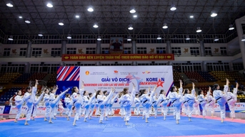 Sau sáp nhập tỉnh thành Giải vô địch taekwondo các CLB quốc gia có số VĐV tăng đột biến
