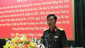Đảng ủy Quân sự tỉnh Điện Biên quán triệt các nghị quyết, chương trình hành động, kế hoạch quan trọng