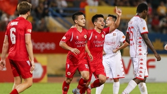 Quang Hải ghi bàn giúp CLB Công an Hà Nội vươn lên dẫn đầu V-League