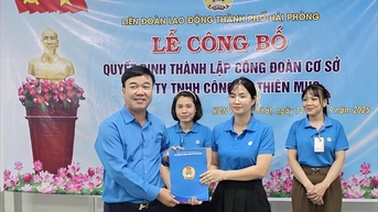 Thành lập Công đoàn Công ty Công cụ Thiên Mục