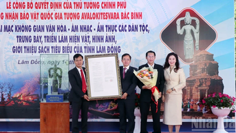 Công bố quyết định công nhận Bảo vật quốc gia tượng Avalokitesvara Bắc Bình