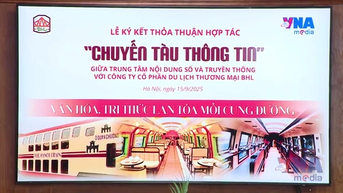 នាំយកការបោះពុម្ពផ្សាយពិសេសរបស់ VNA ស្តីពីរថភ្លើង “ច្រកទ្វារហាណូយ ៥”