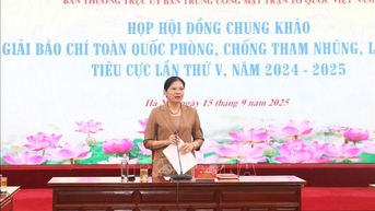 91 tác phẩm vào chung khảo Giải báo chí toàn quốc phòng, chống tham nhũng, lãng phí, tiêu cực lần thứ V