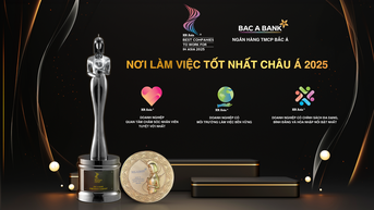 ធនាគារ BAC ផ្តល់កិត្តិយសជា "កន្លែងល្អបំផុតសម្រាប់ធ្វើការនៅអាស៊ី" លើកទី 3 ជាប់ៗគ្នា