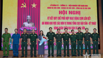 Ký kết quy chế phối hợp hoạt động Cụm liên kết an ninh khu vực trên địa bàn xã Sóc Sơn, TP Hà Nội