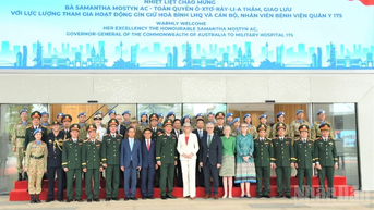 Toàn quyền Australia Sam Mostyn thăm Bệnh viện Quân y 175