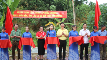 ឃុំ Tran Yen៖ សម្ពោធ​គម្រោង​ផ្គត់ផ្គង់​ទឹក​ក្នុង​ស្រុក​ដែល​មាន​តម្លៃ ៨០០ លាន​ដុង